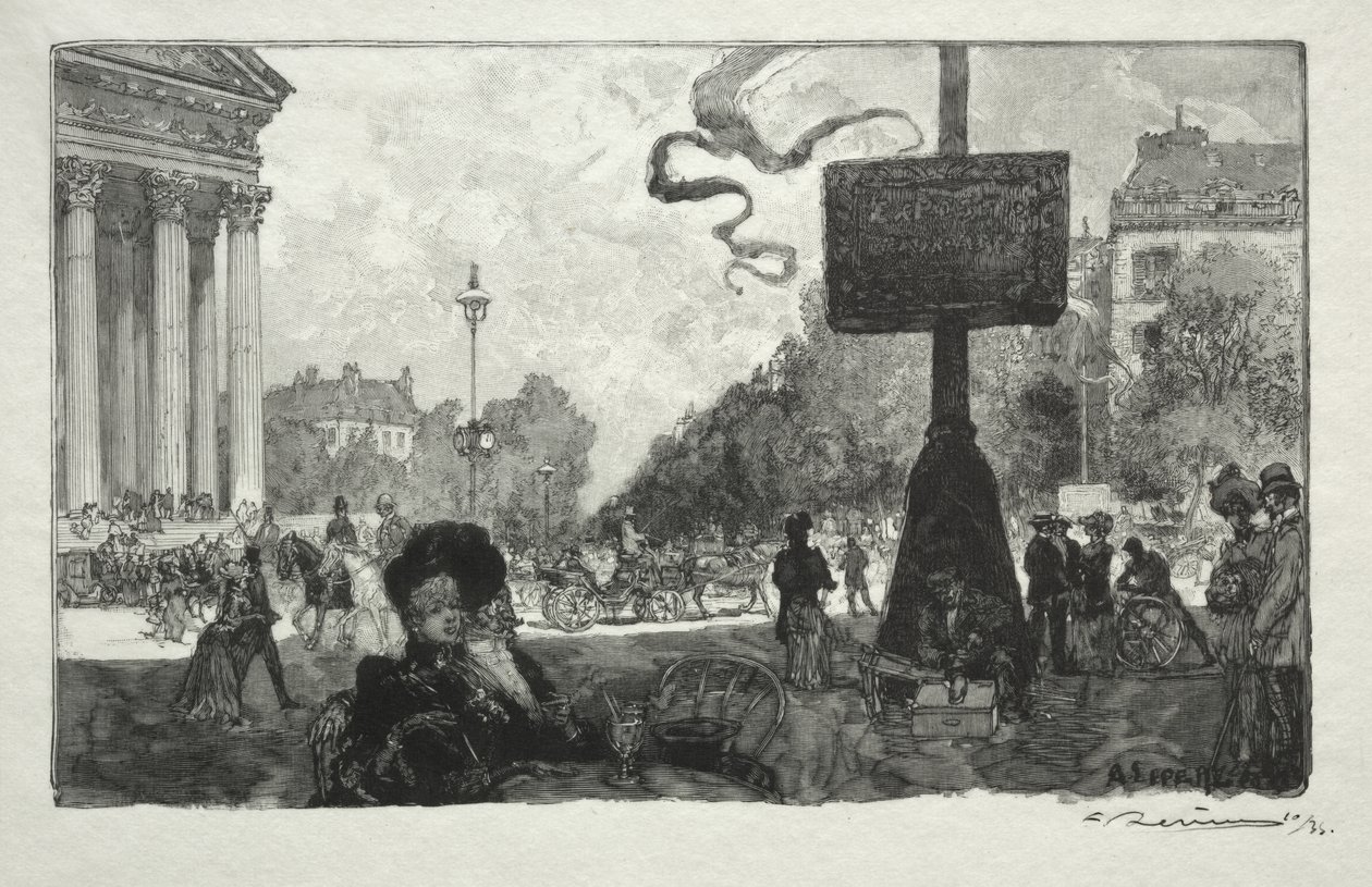 Róg Królewskiej Ulicy autorstwa Auguste Louis Lepère