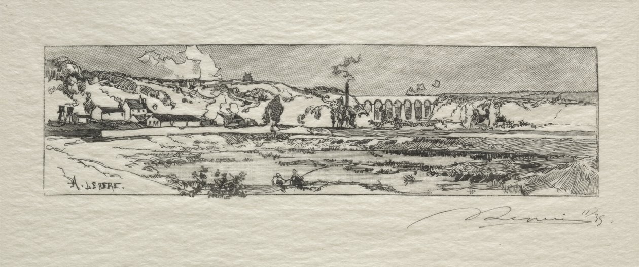 Staw Issy les Moulineaux autorstwa Auguste Louis Lepère