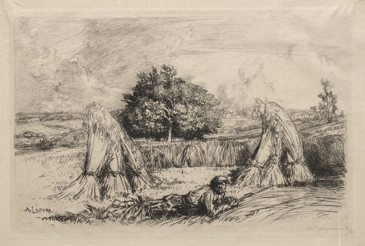Żyto Javelles, Crèvecoeur autorstwa Auguste Louis Lepère