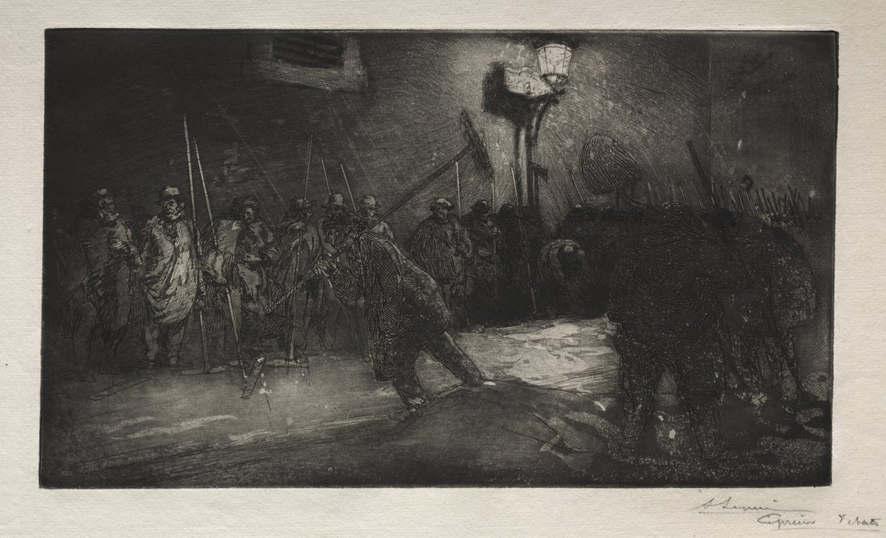 Zamiatacze Nocy autorstwa Auguste Louis Lepère