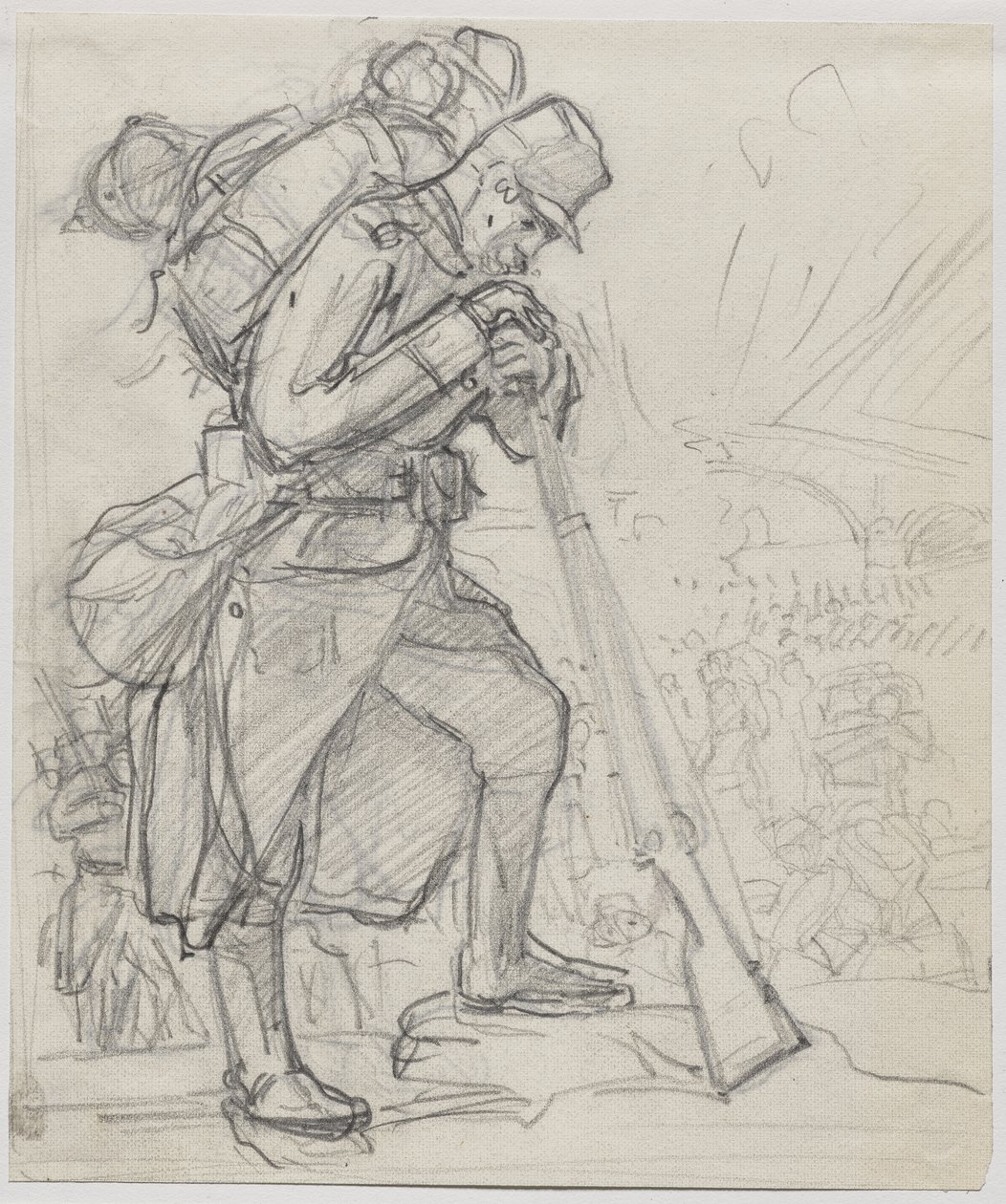 Rekolekcje po Charleroi... autorstwa Auguste Louis Lepère