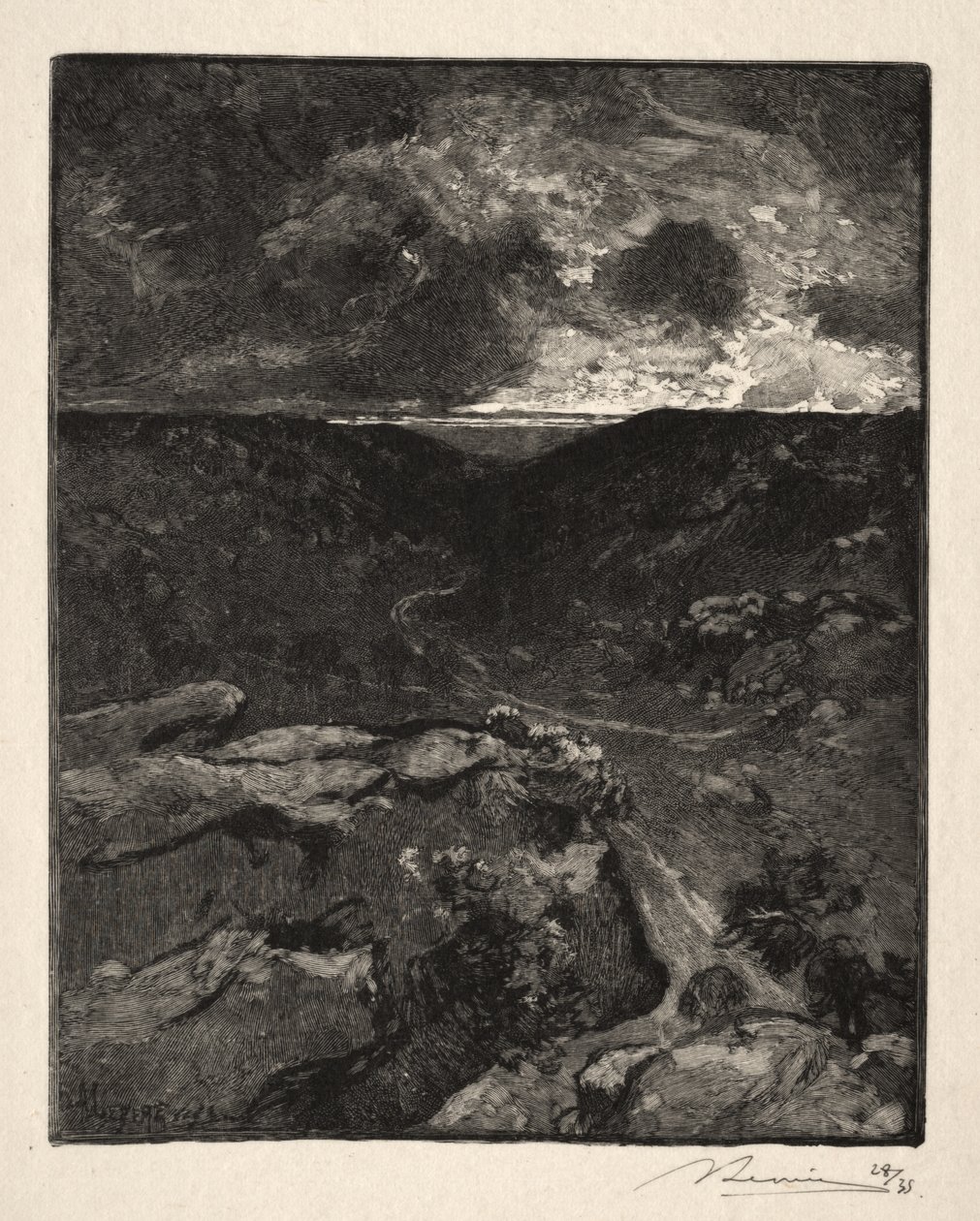 Dolina Francharda autorstwa Auguste Louis Lepère