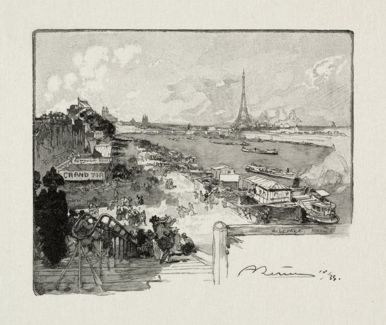 Punkt dzienny autorstwa Auguste Louis Lepère