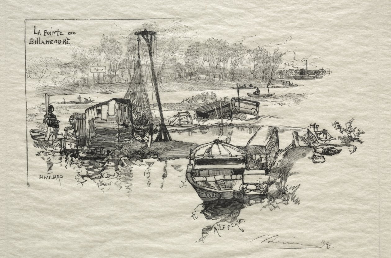 Punkt Billancourt autorstwa Auguste Louis Lepère