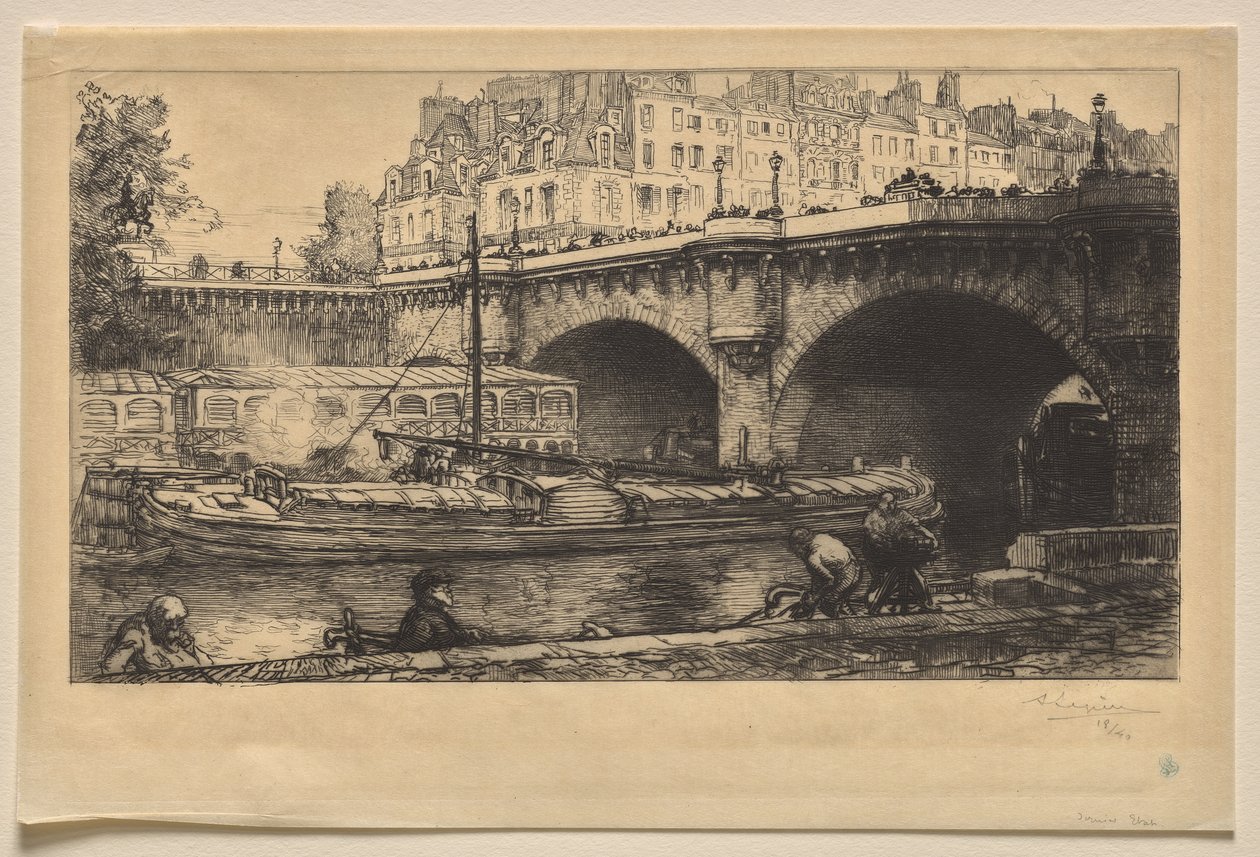 Nowy most autorstwa Auguste Louis Lepère