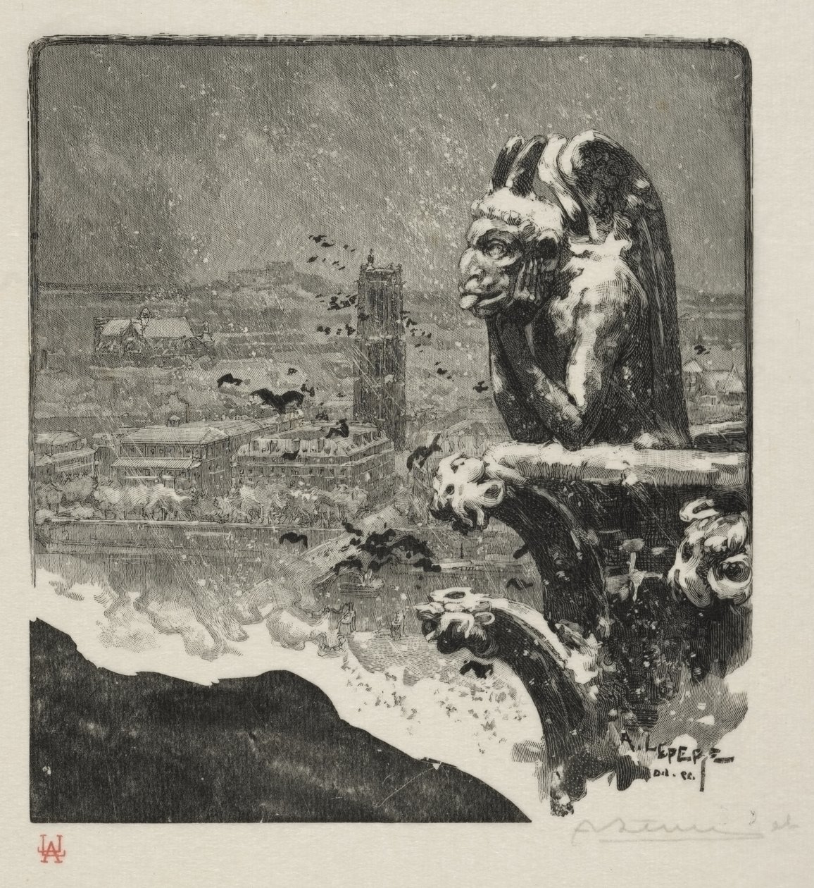 Stryge Notre Dame autorstwa Auguste Louis Lepère