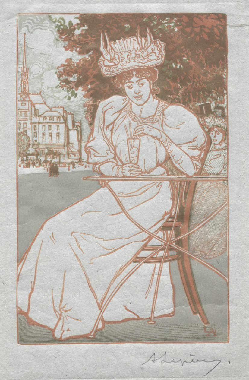 Almanach Paryski, 1897: Lato autorstwa Auguste Louis Lepère