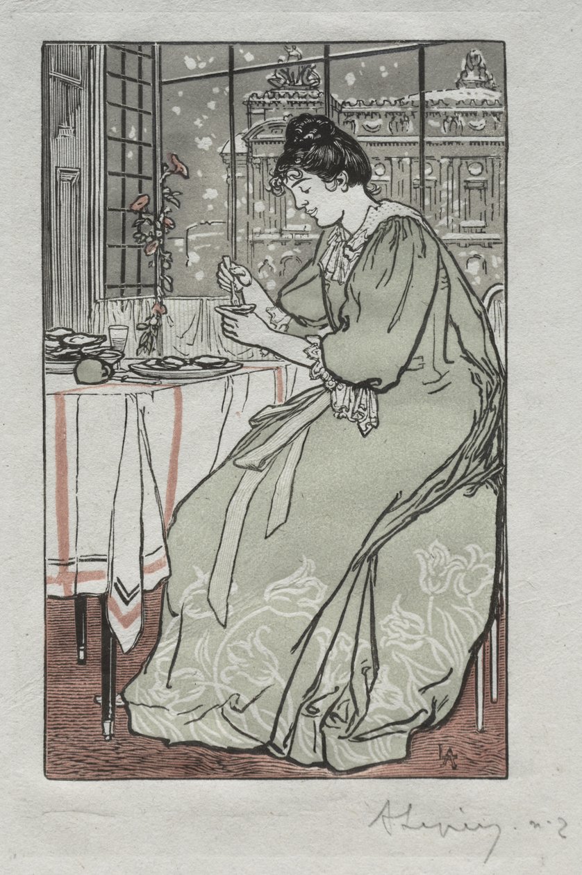 Almanach Paryski, 1897: Zima autorstwa Auguste Louis Lepère