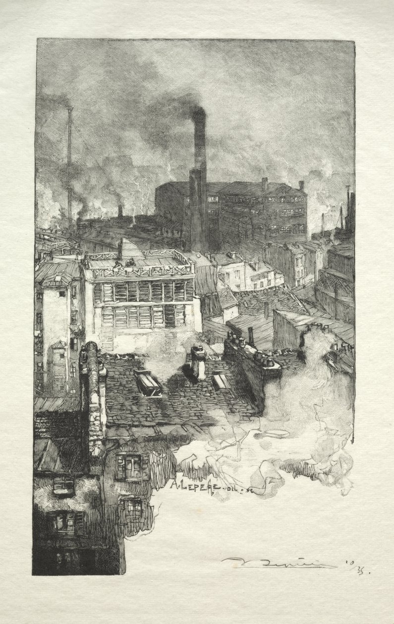 Dzielnica gobelinów autorstwa Auguste Louis Lepère