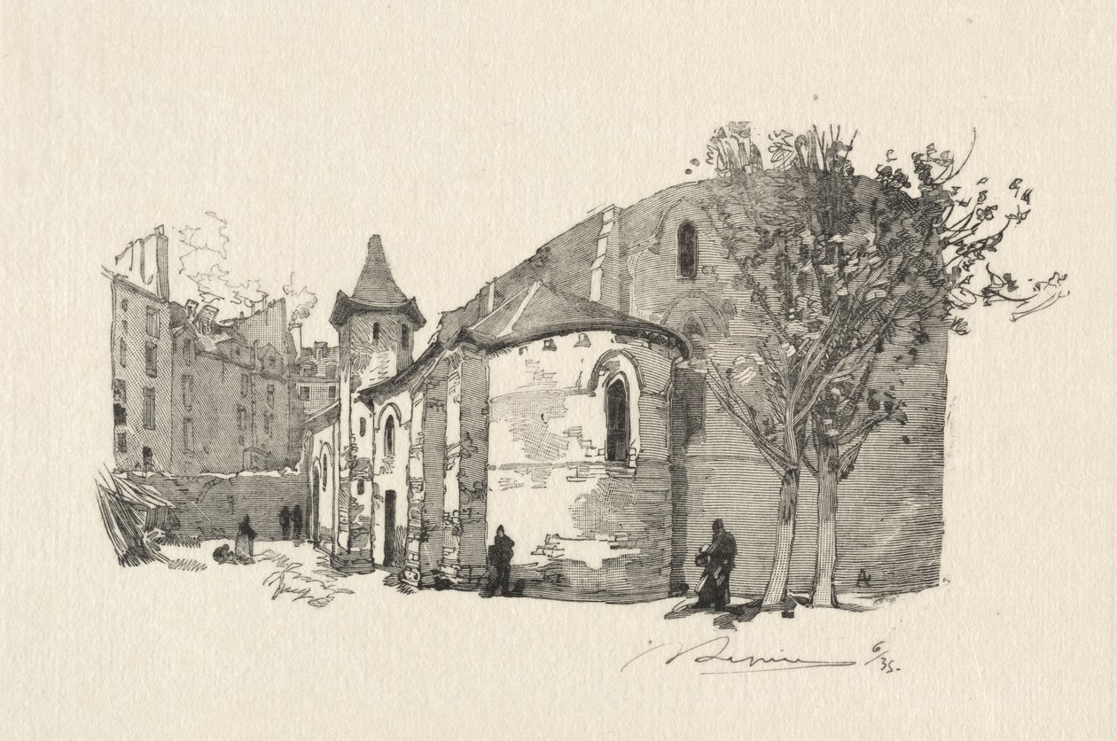 Julien le Vauvre, Widok z zewnątrz autorstwa Auguste Louis Lepère