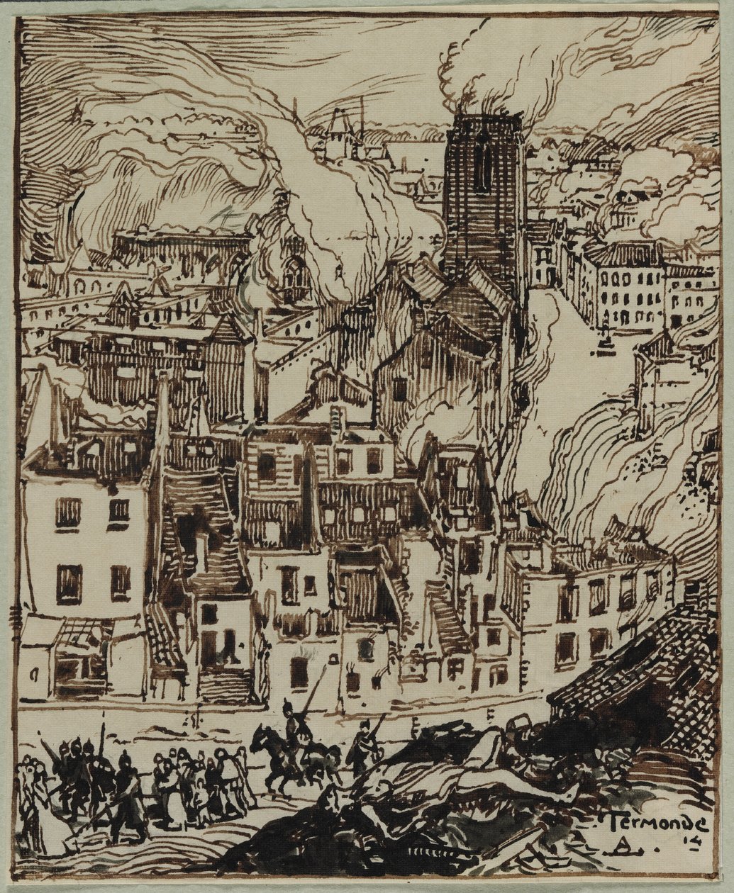 Termonde autorstwa Auguste Louis Lepère