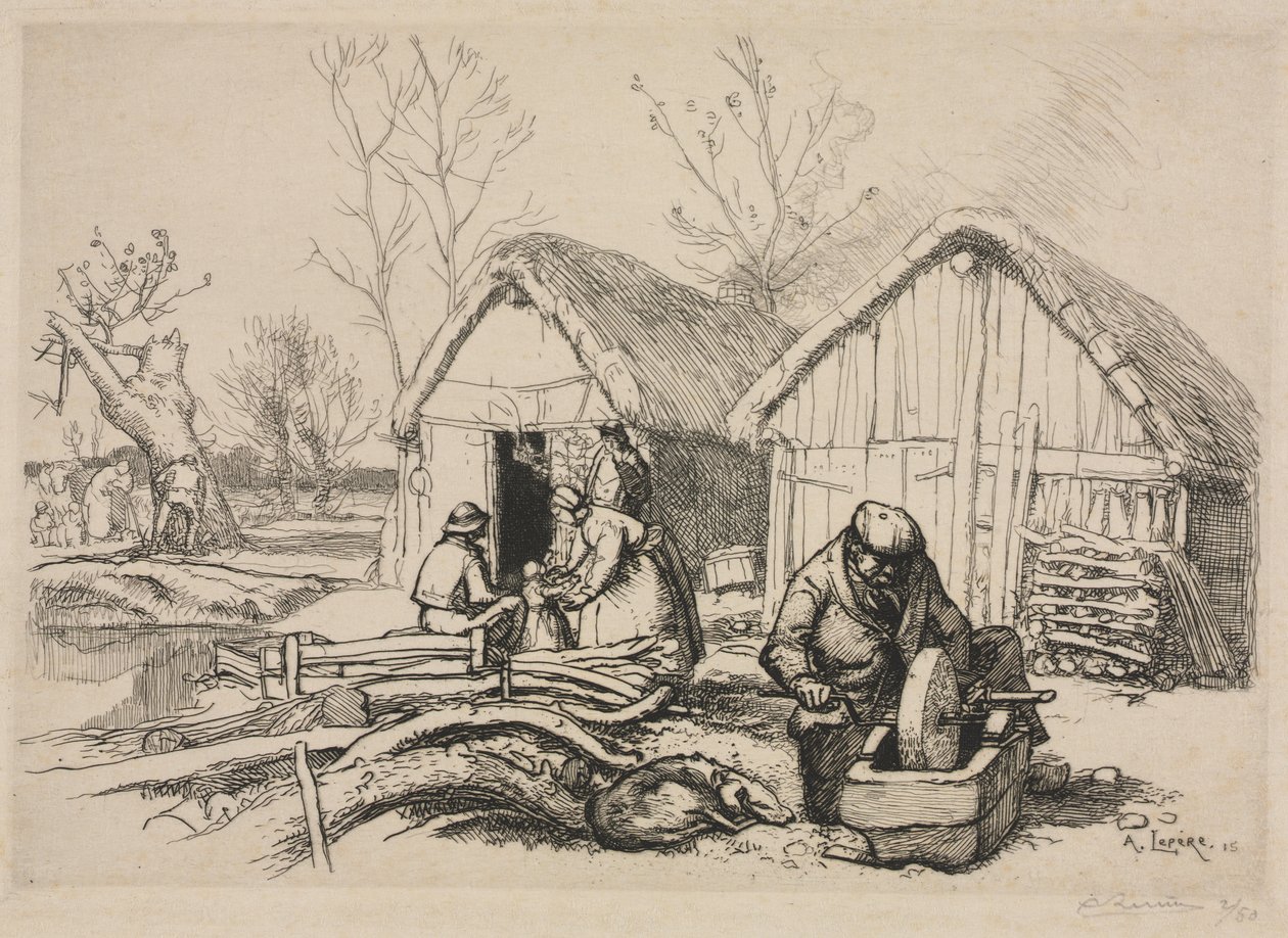 Dom drwala (Vendée) autorstwa Auguste Louis Lepère