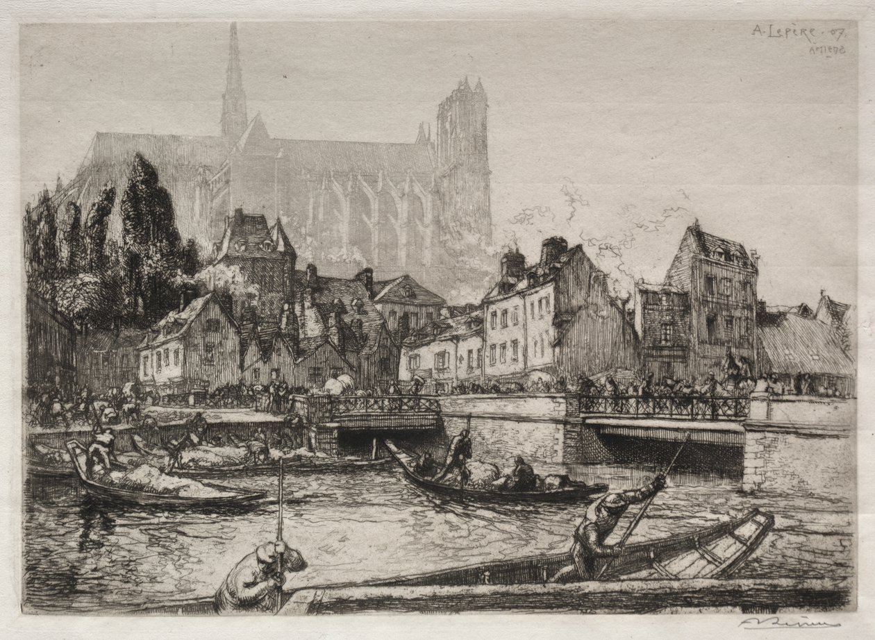Przyloty warzyw-Amiens autorstwa Auguste Louis Lepère