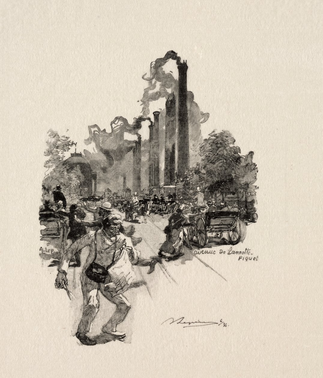 Avenue La Motte-Picquet autorstwa Auguste Louis Lepère