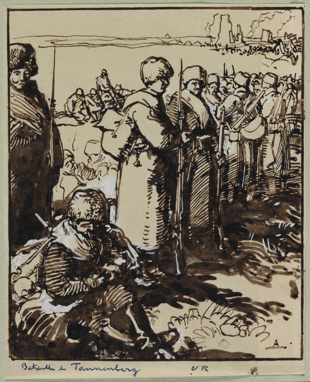 Bitwa pod Tannenbergiem autorstwa Auguste Louis Lepère