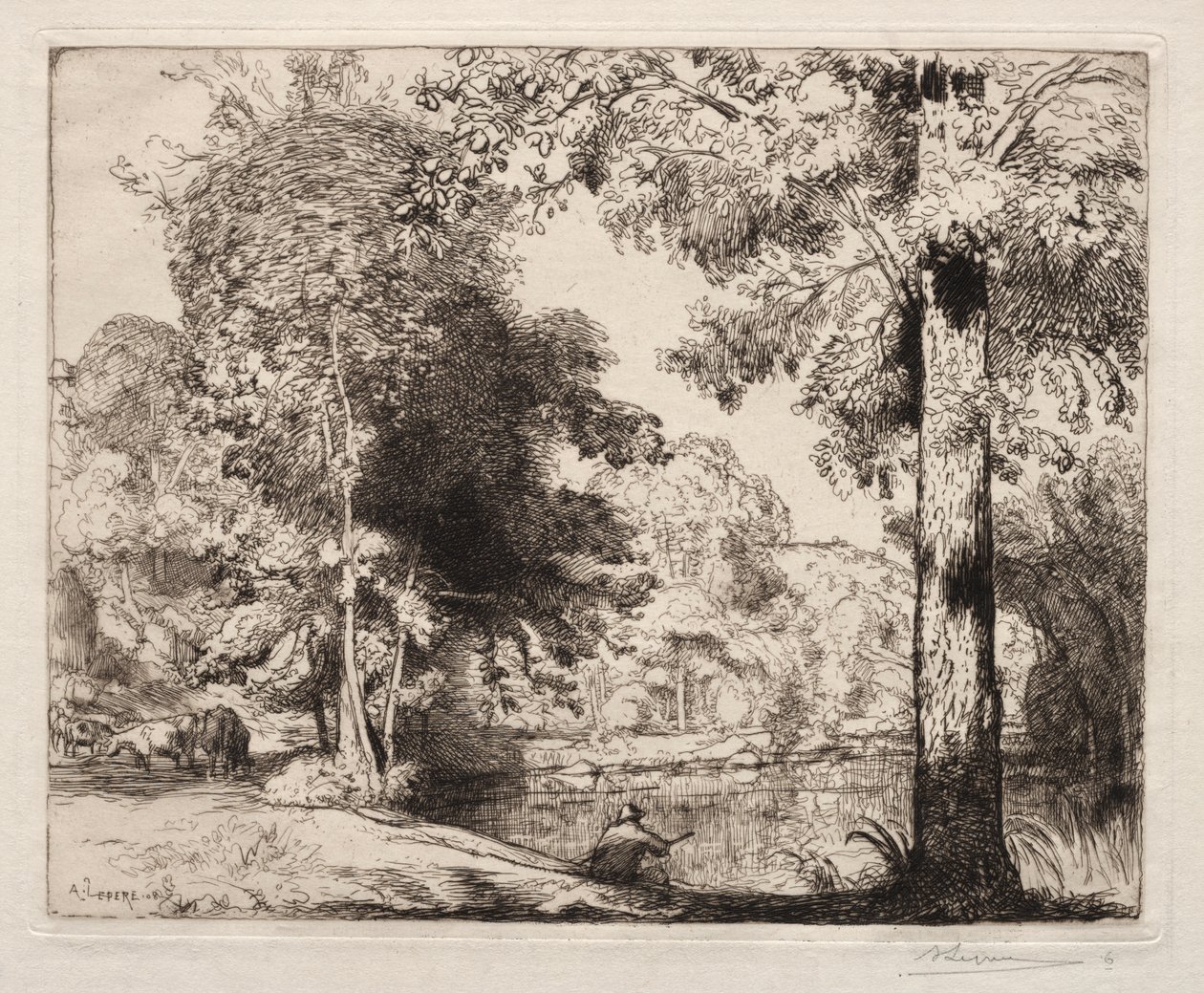Krawędzie życia autorstwa Auguste Louis Lepère