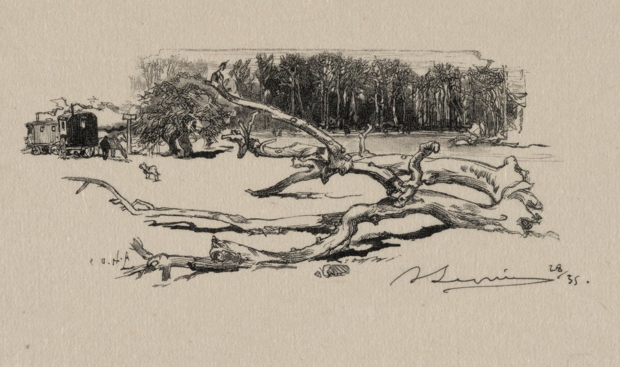 Skrzyżowanie Ciernia autorstwa Auguste Louis Lepère