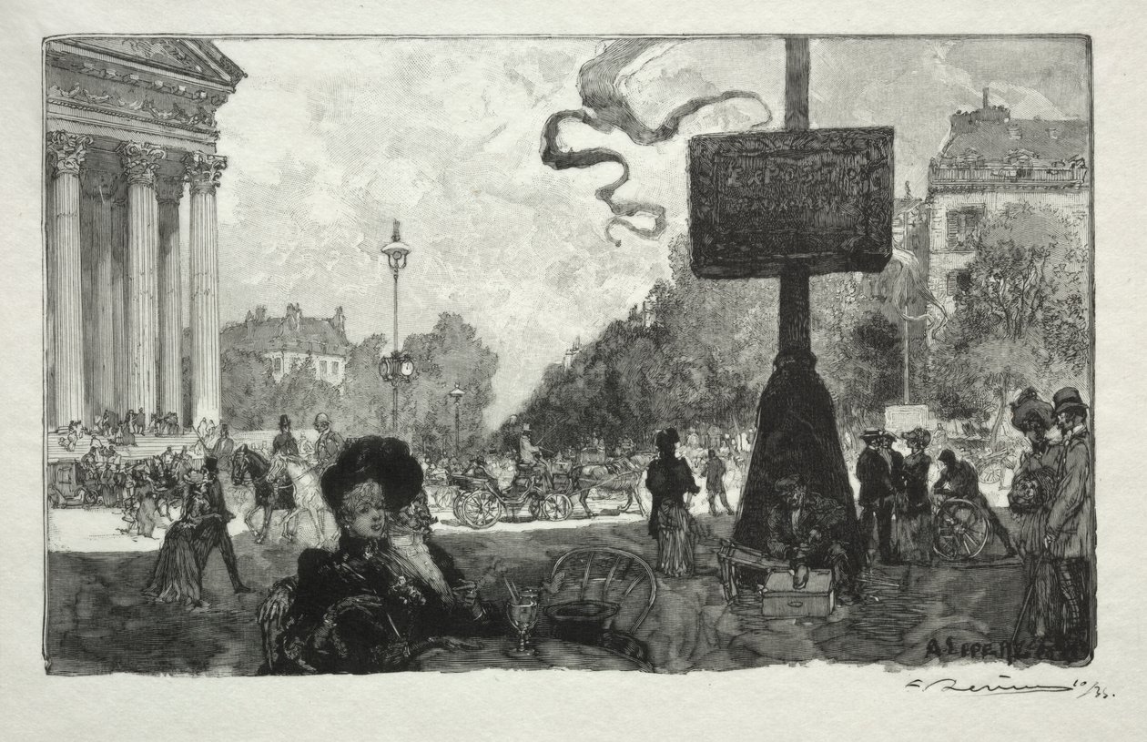 Róg Królewskiej Ulicy autorstwa Auguste Louis Lepère