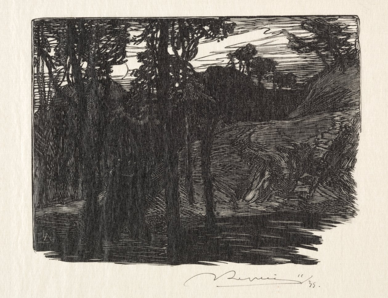 Wieczór autorstwa Auguste Louis Lepère
