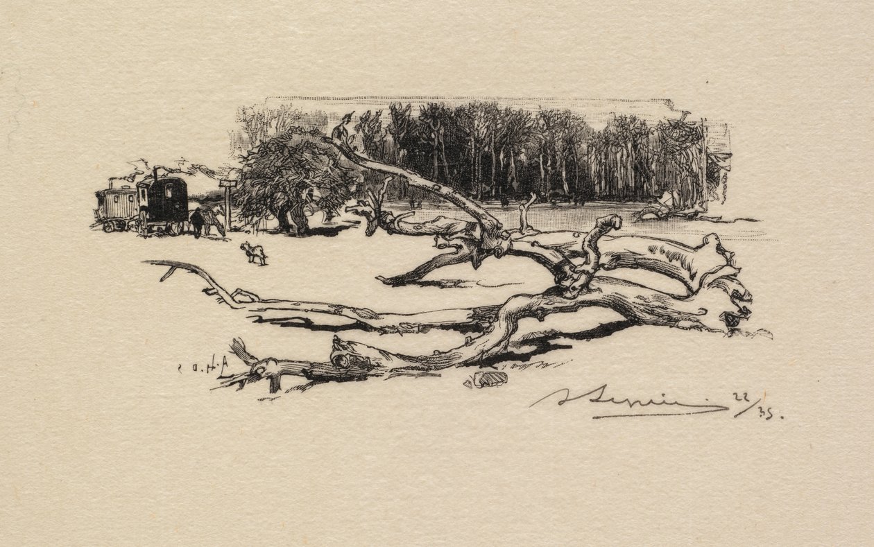 Las Fontainebleau: Skrzyżowanie Cierni Las Fontainebleau: Skrzyżowanie Cierni, 1890. autorstwa Auguste Louis Lepère