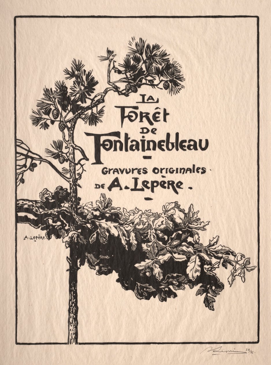 Fontainebleau: Frontispiece
 autorstwa Auguste Louis Lepère