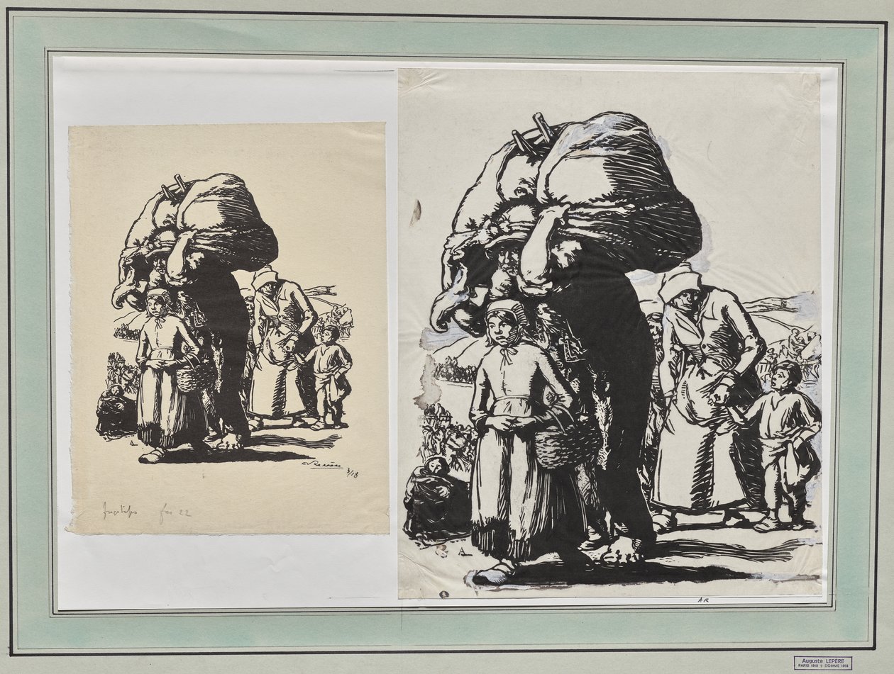 Uciekinierzy autorstwa Auguste Louis Lepère
