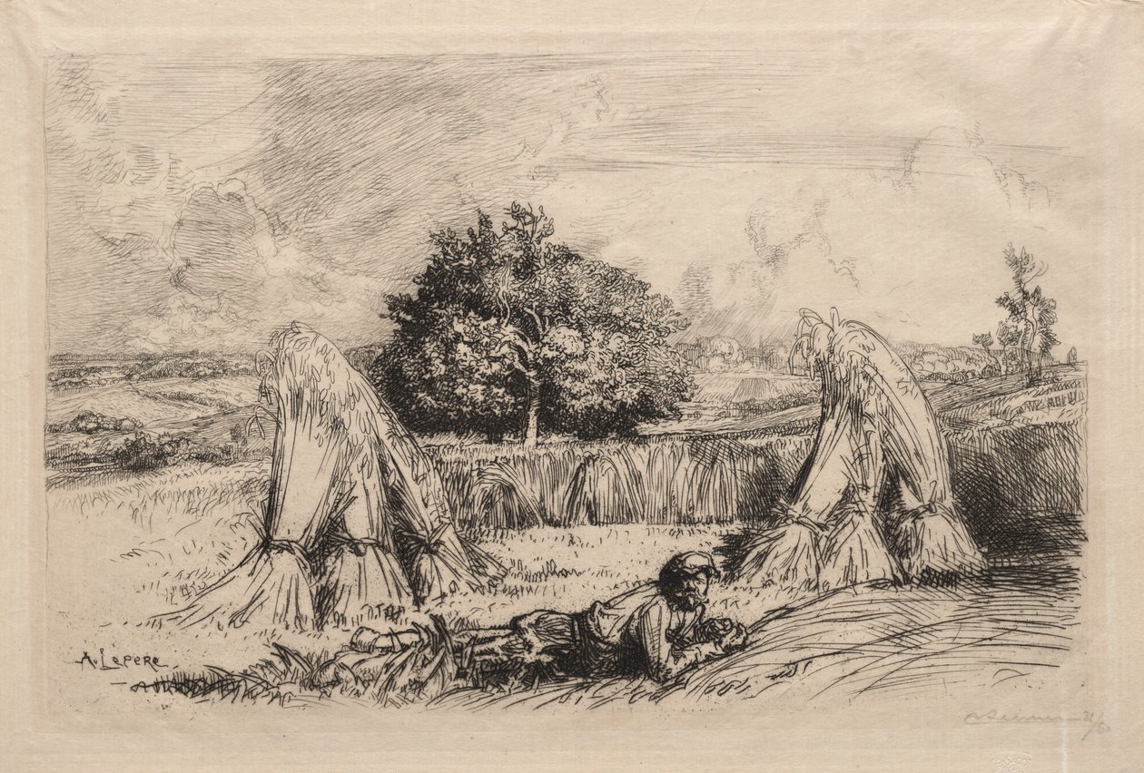 Żyto Javelles, Crèvecoeur autorstwa Auguste Louis Lepère