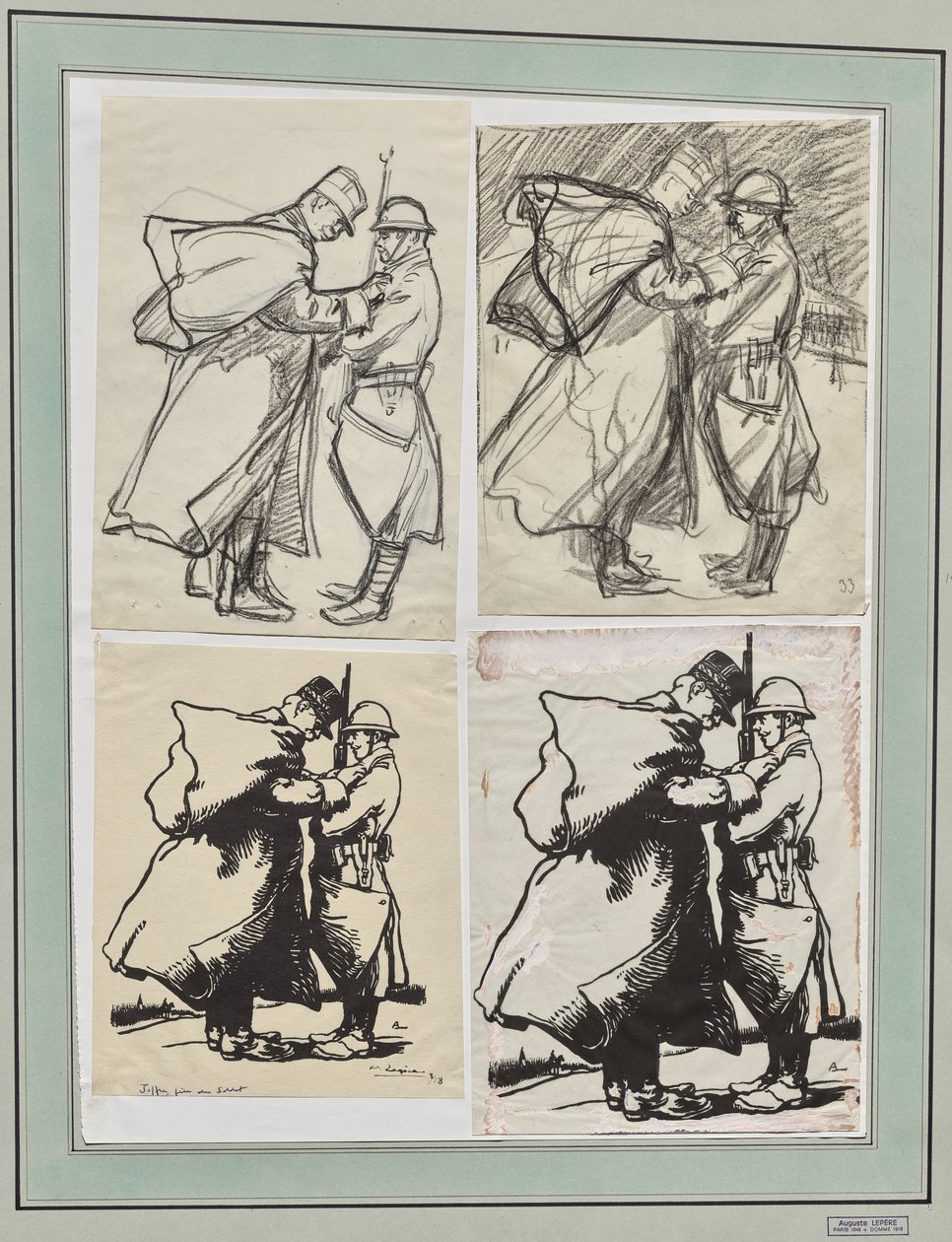 Joffre, ojciec żołnierza autorstwa Auguste Louis Lepère