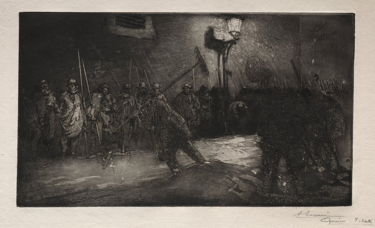 Zamiatacze Nocy autorstwa Auguste Louis Lepère