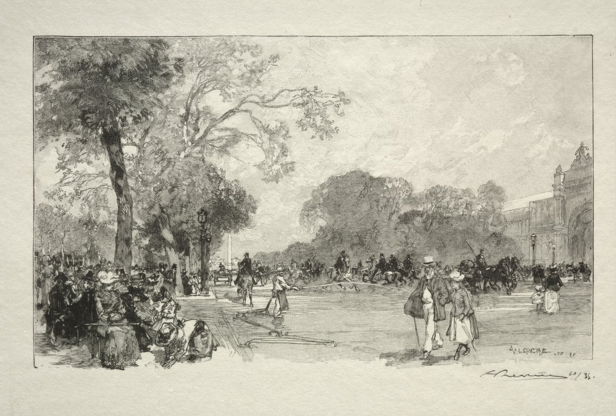 Avenue des Champs-Elysees autorstwa Auguste Louis Lepère