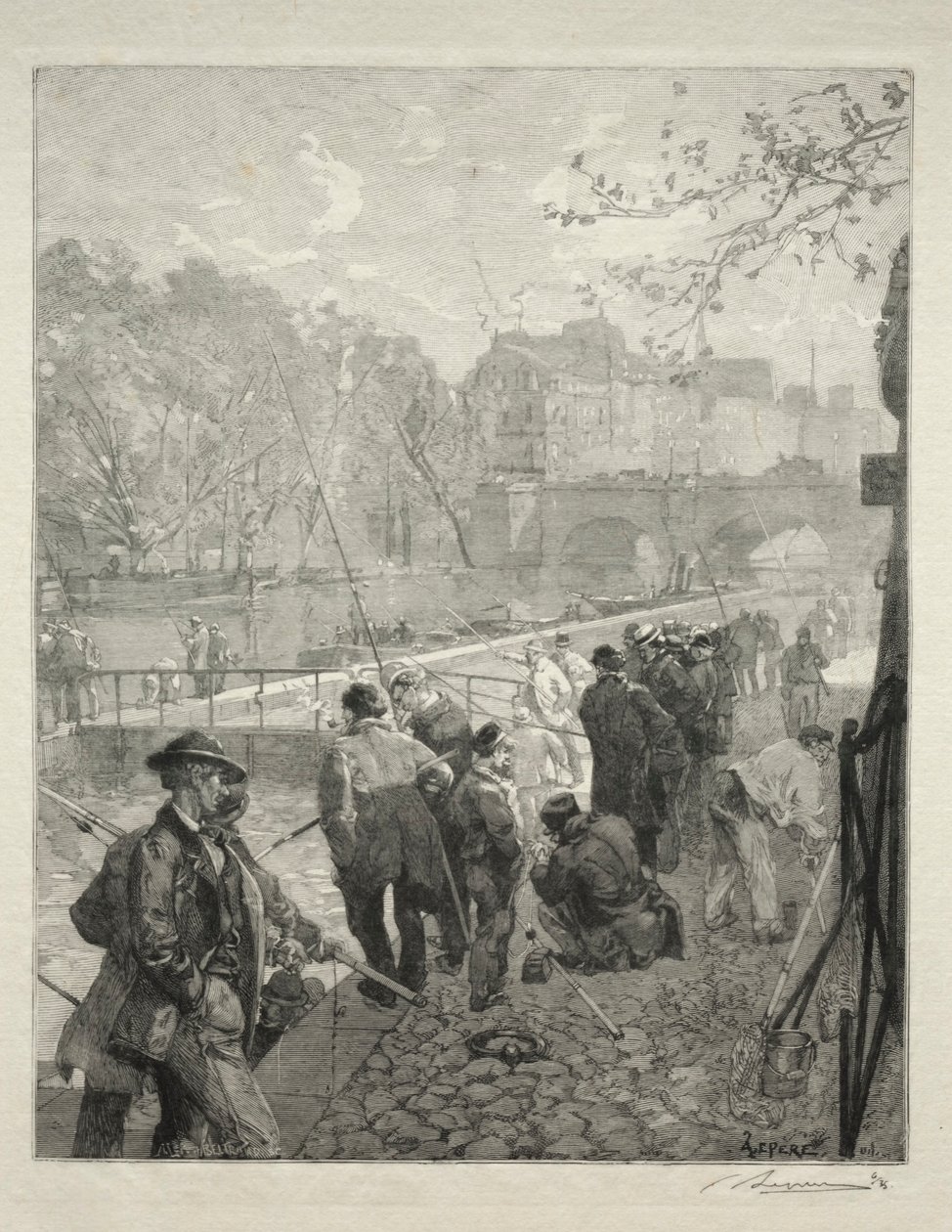 Zamek waluty. autorstwa Auguste Louis Lepère