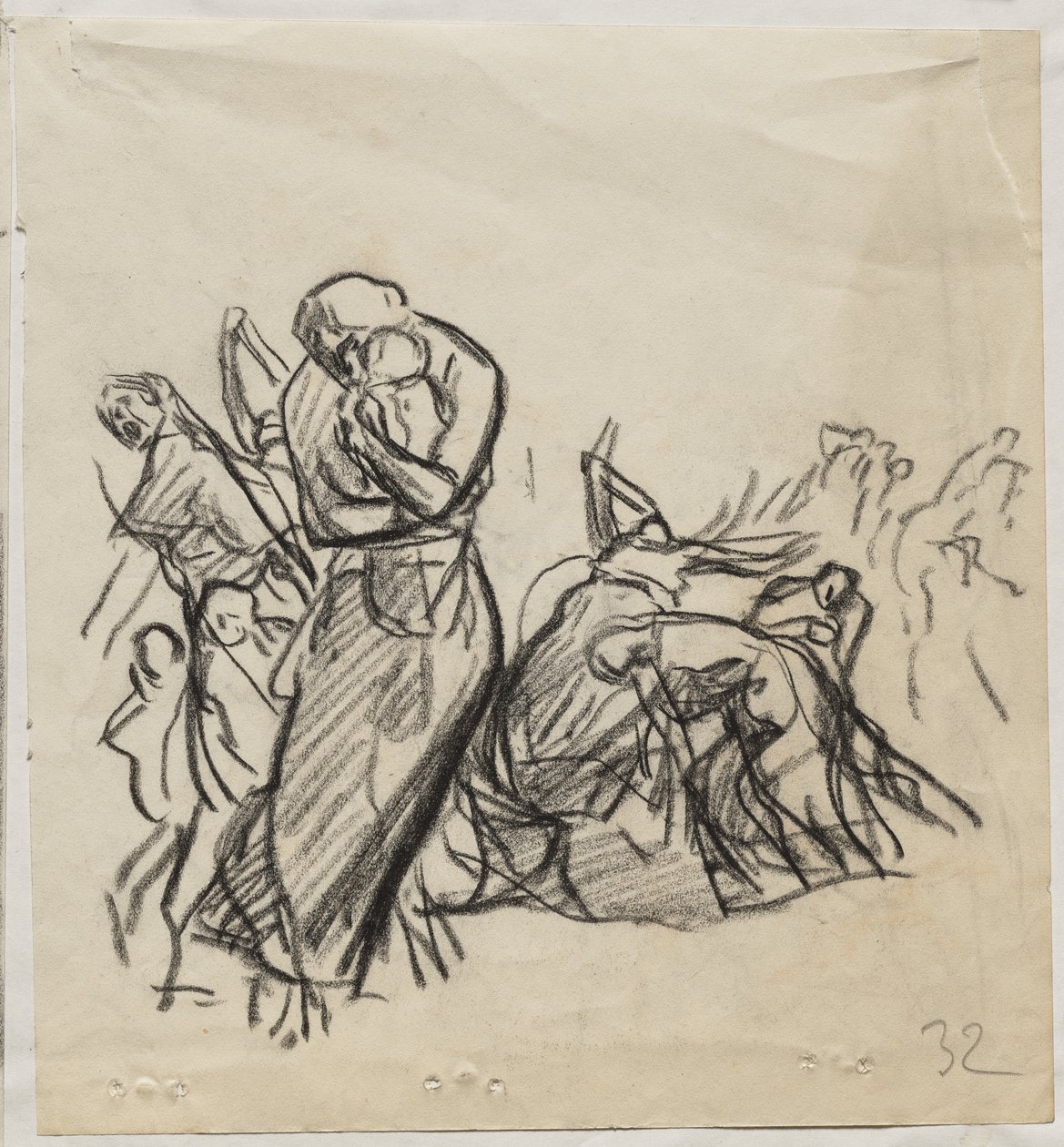 Ogień Louvain autorstwa Auguste Louis Lepère