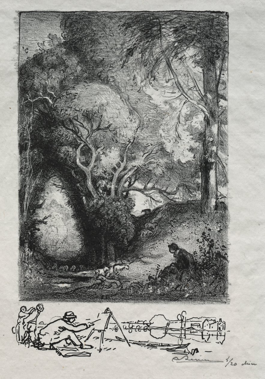 La Ravine w czerwcu autorstwa Auguste Louis Lepère