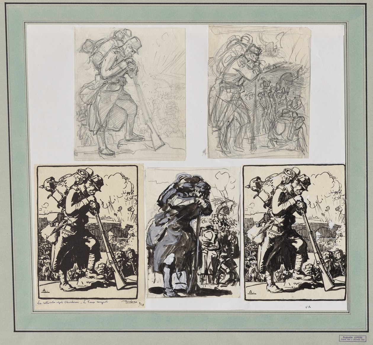Rekolekcje po Charleroi... autorstwa Auguste Louis Lepère