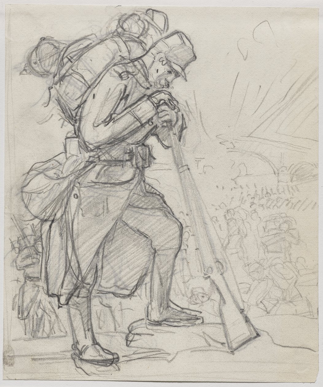 Rekolekcje po Charleroi... autorstwa Auguste Louis Lepère