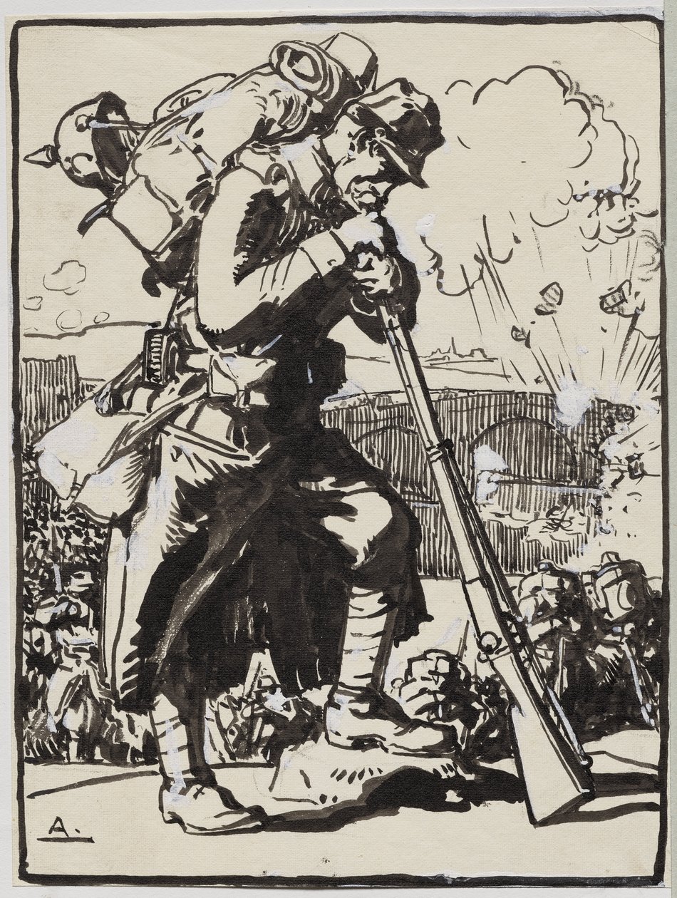 Rekolekcje po Charleroi... autorstwa Auguste Louis Lepère