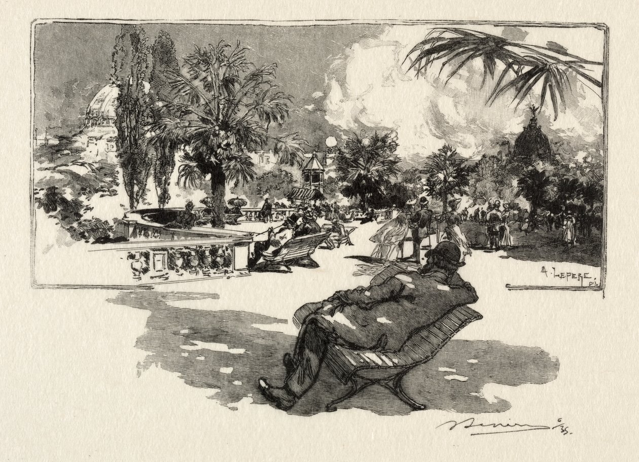Taras Sztuk Wyzwolonych autorstwa Auguste Louis Lepère