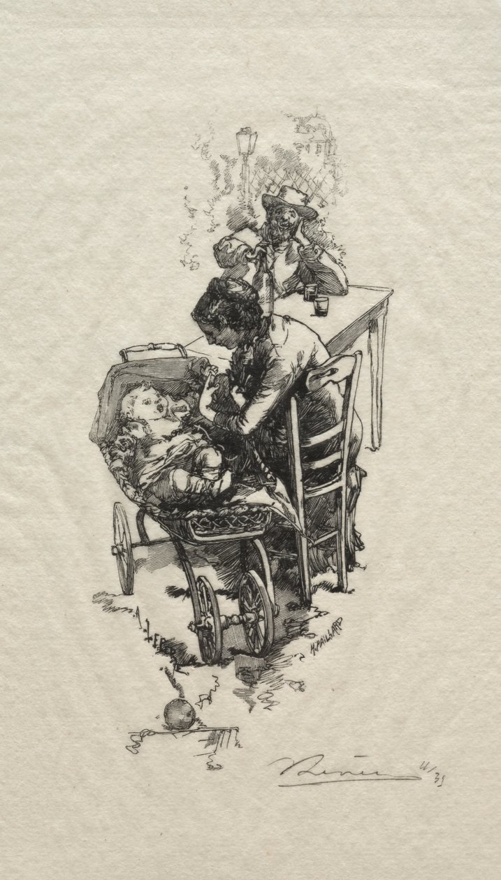 Kobieta w kołysce autorstwa Auguste Louis Lepère
