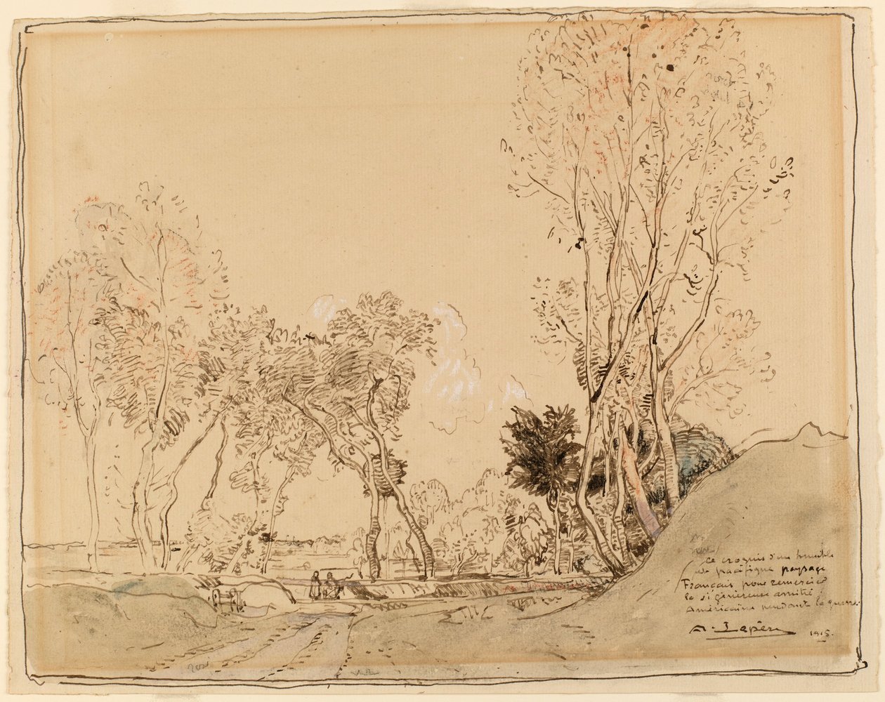 Krajobraz autorstwa Auguste Louis Lepère