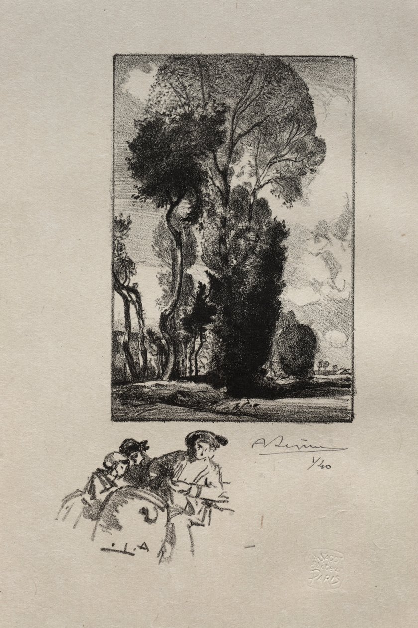 Le Bocage. autorstwa Auguste Louis Lepère
