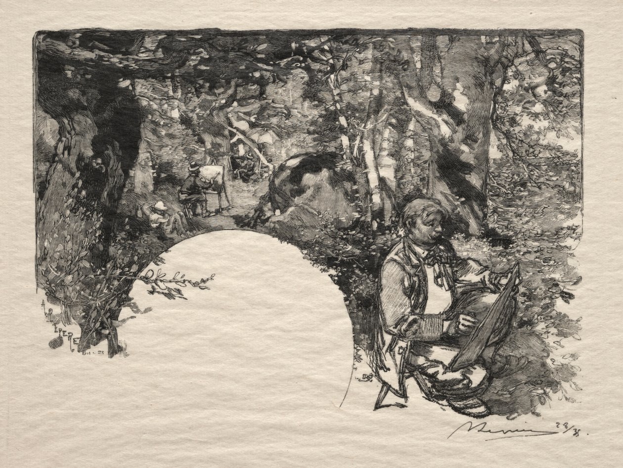 Malarze autorstwa Auguste Louis Lepère