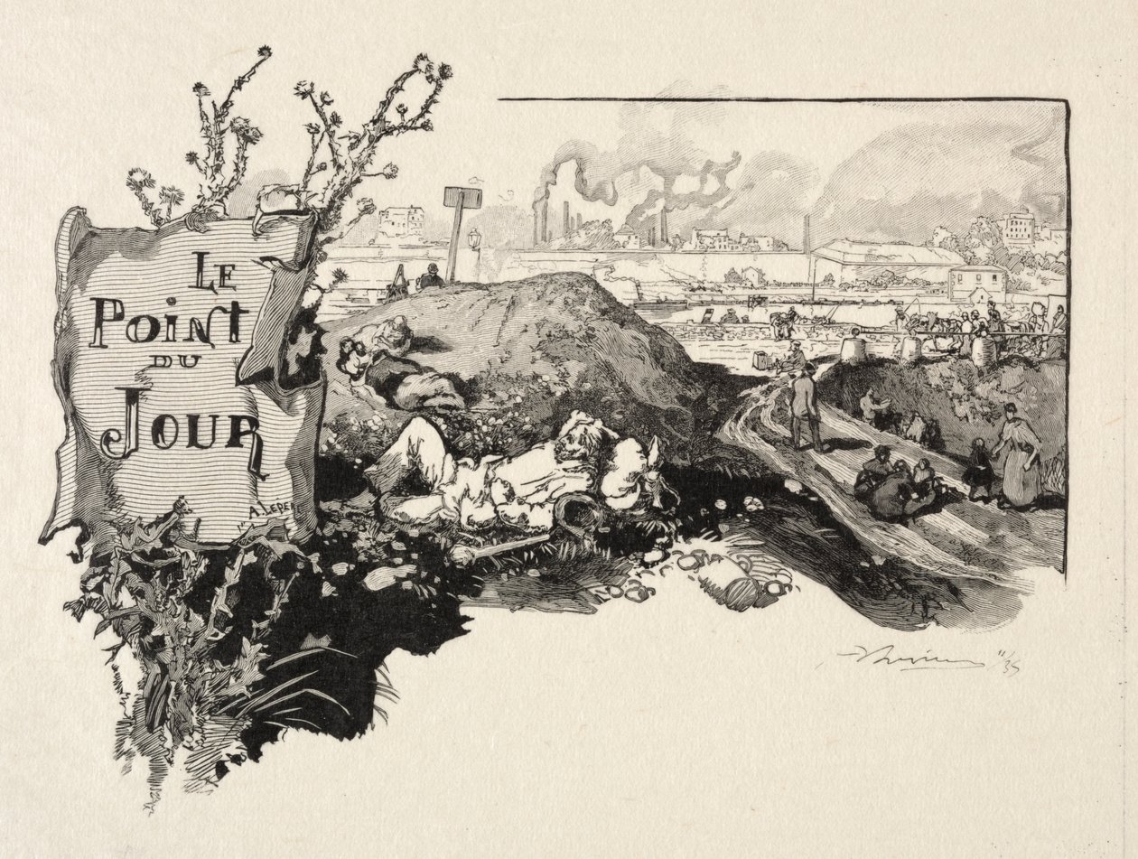 Punkt dzienny. autorstwa Auguste Louis Lepère