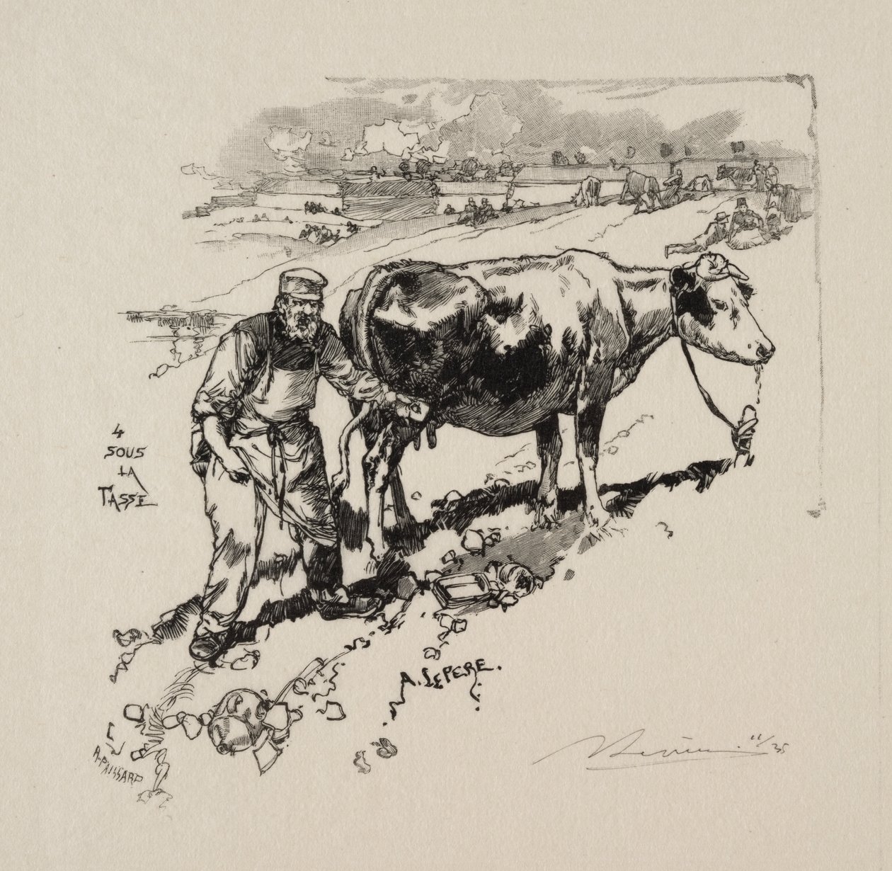 Kupiec mleka autorstwa Auguste Louis Lepère
