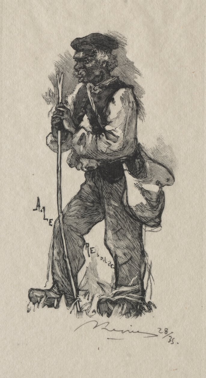 Wąż biorący autorstwa Auguste Louis Lepère