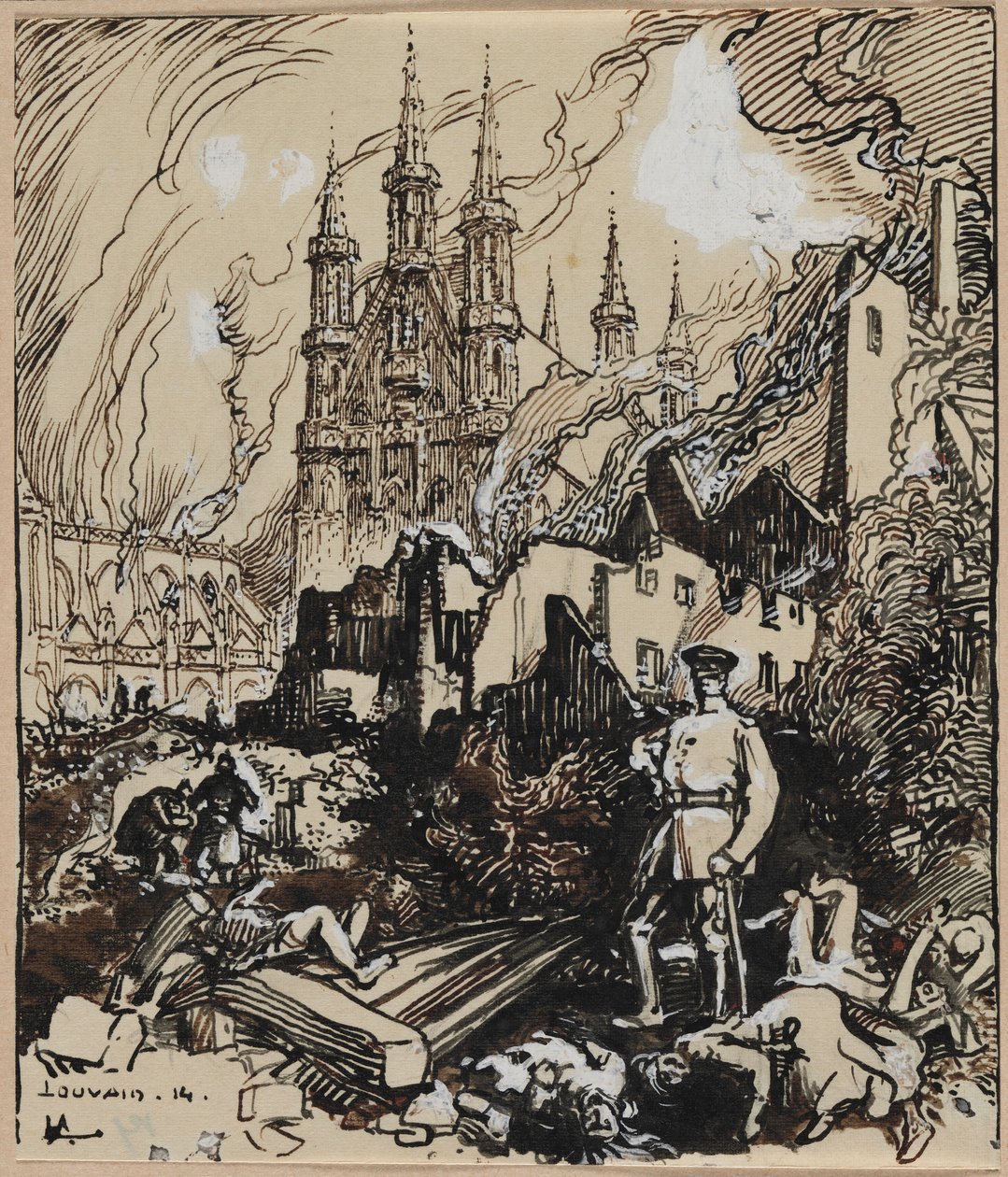 Louvain autorstwa Auguste Louis Lepère