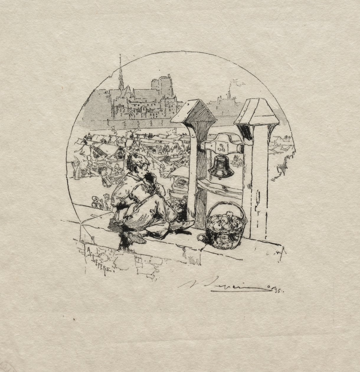 Rynek Apple, nr 2 autorstwa Auguste Louis Lepère