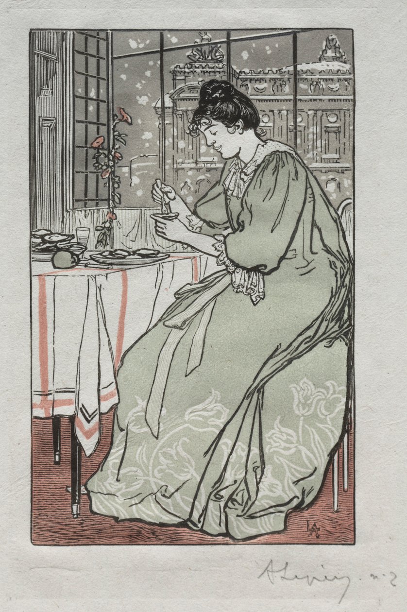 Almanach Paryski, 1897: Zima, 1897. autorstwa Auguste Louis Lepère