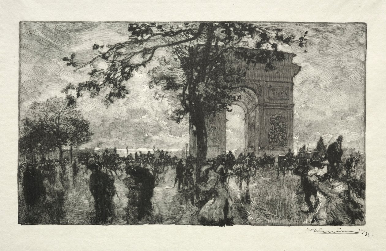 Powrót lasu. autorstwa Auguste Louis Lepère