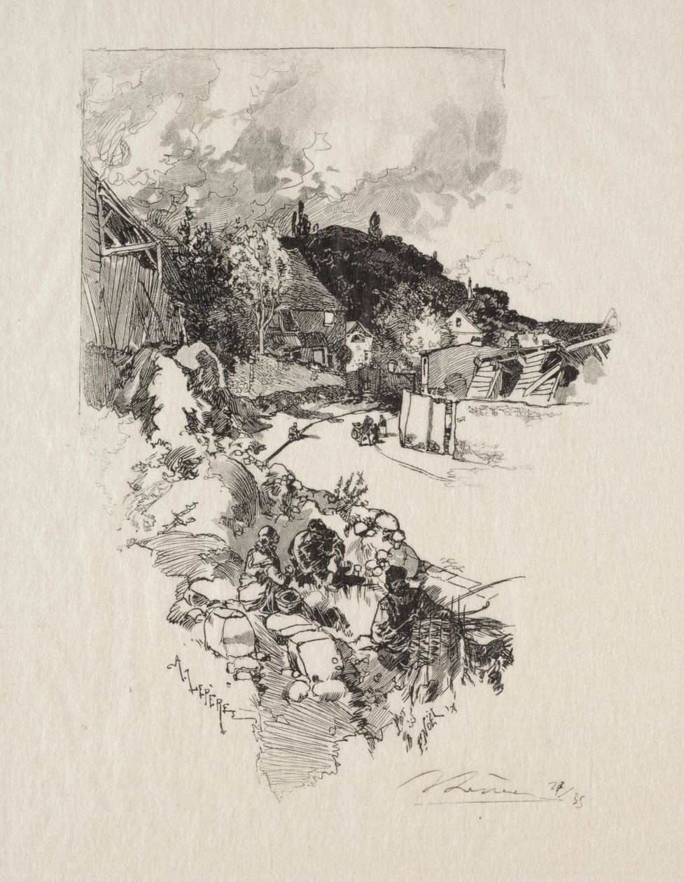 Droga do Wersalu autorstwa Auguste Louis Lepère