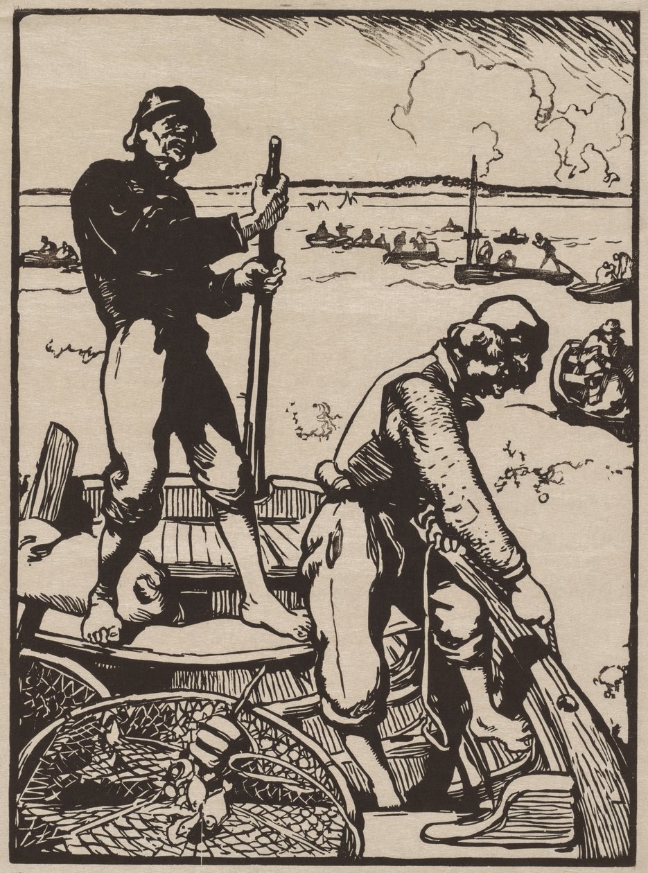 Rybacy krewetek autorstwa Auguste Louis Lepère